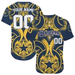 custom milwaukee brewers star circle navy blue jersey best selling