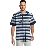 custom milwaukee brewers stripe layers navy blue white jersey best selling