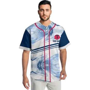 custom minnesota twins arrow fade navy white jersey fashion forward