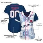 custom minnesota twins arrow fade navy white jersey best selling