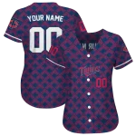 custom minnesota twins chevron interlock navy jersey best selling