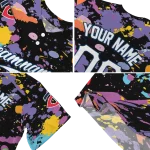 custom minnesota twins paint splatter black jersey best selling