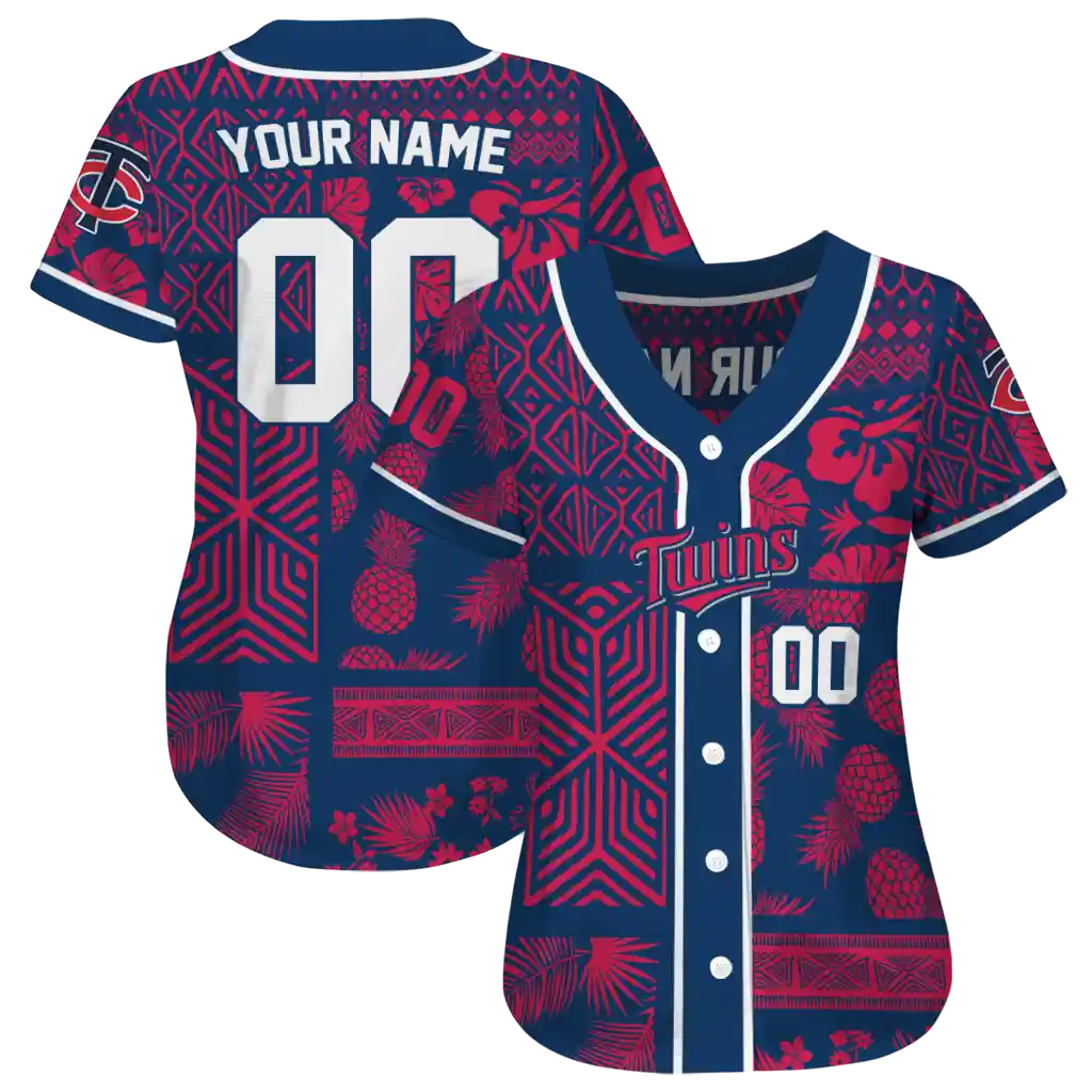 custom minnesota twins pineapple palm geo navy jersey high quality custom minnesota twins pineapple palm geo navy jersey high quality