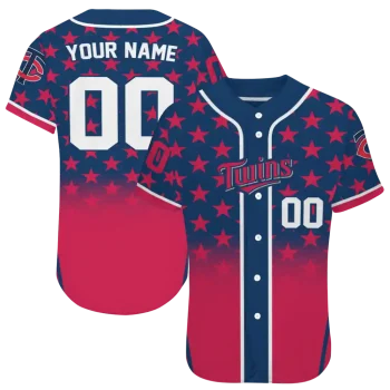 custom minnesota twins star burst red jersey best selling