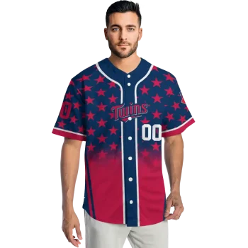 custom minnesota twins star burst red jersey fashion forward