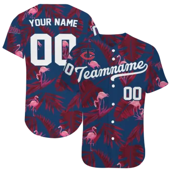 custom minnesota twins tropical flamingo navy jersey best selling