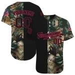 custom minnesota twins tropical foliage black jersey best selling