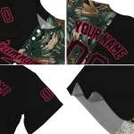 custom minnesota twins tropical foliage black jersey best selling