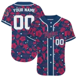 custom minnesota twins tropical hibiscus seashells navy jersey best selling