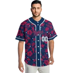 custom minnesota twins tropical hibiscus seashells navy jersey best selling