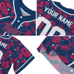 custom minnesota twins tropical hibiscus seashells navy jersey best selling