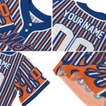 custom new york mets blazing stripes blue jersey best selling