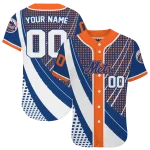 custom new york mets curved stripes blue white jersey best selling