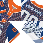 custom new york mets curved stripes blue white jersey best selling