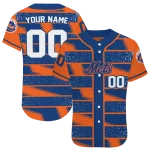 custom new york mets edgy stripes blue jersey best selling