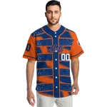 custom new york mets edgy stripes blue jersey best selling