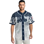 custom new york yankees pattern drip navy white jersey best selling