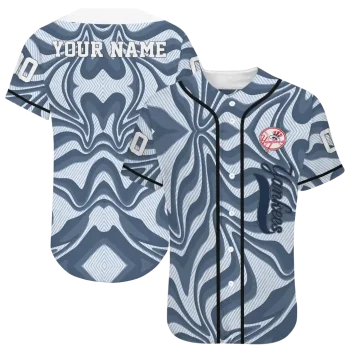 custom new york yankees psychedelic curves navy jersey best selling