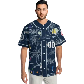 custom new york yankees sailboat island navy jersey fashion forward