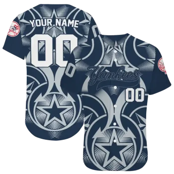 custom new york yankees star circle navy jersey best selling