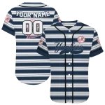 custom new york yankees stripe layers navy white jersey best selling