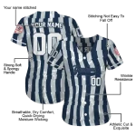 custom new york yankees stripe paint navy jersey best selling