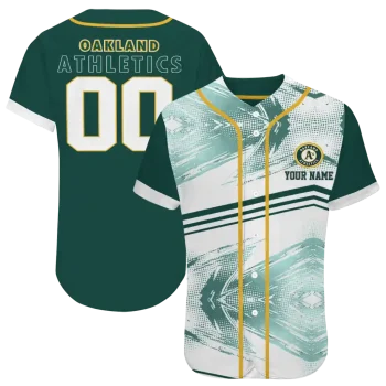 custom oakland athletics arrow fade green white jersey best selling