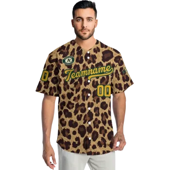 custom oakland athletics leopard spot jersey fashion forward