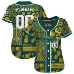 custom oakland athletics pineapple palm geo green jersey best selling