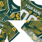 custom oakland athletics pineapple palm geo green jersey best selling