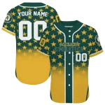 custom oakland athletics star burst gold jersey best selling