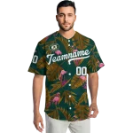 custom oakland athletics tropical flamingo green jersey best selling