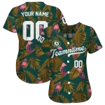 custom oakland athletics tropical flamingo green jersey best selling
