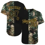 custom oakland athletics tropical foliage black jersey best selling