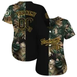 custom oakland athletics tropical foliage black jersey best selling