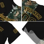 custom oakland athletics tropical foliage black jersey best selling