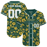 custom oakland athletics tropical hibiscus seashells green jersey best selling