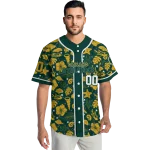 custom oakland athletics tropical hibiscus seashells green jersey best selling
