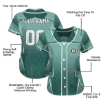 custom oakland athletics wavy flow green jersey best selling