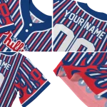 custom philadelphia phillies blazing stripes blue jersey best selling