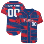 custom philadelphia phillies edgy stripes blue jersey best selling