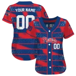 custom philadelphia phillies edgy stripes blue jersey best selling