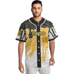custom pittsburgh pirates pattern drip black white jersey best selling