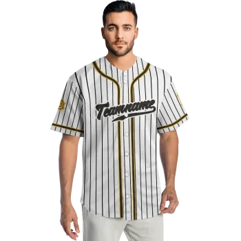 custom pittsburgh pirates pinstripe lines white jersey fashion forward
