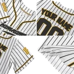 custom pittsburgh pirates pinstripe lines white jersey best selling
