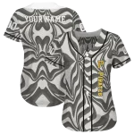 custom pittsburgh pirates psychedelic curves black jersey best selling