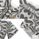 custom pittsburgh pirates psychedelic curves black jersey best selling