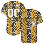 custom pittsburgh pirates squares grid black jersey best selling