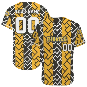 custom pittsburgh pirates squares grid black jersey best selling