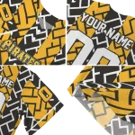 custom pittsburgh pirates squares grid black jersey best selling